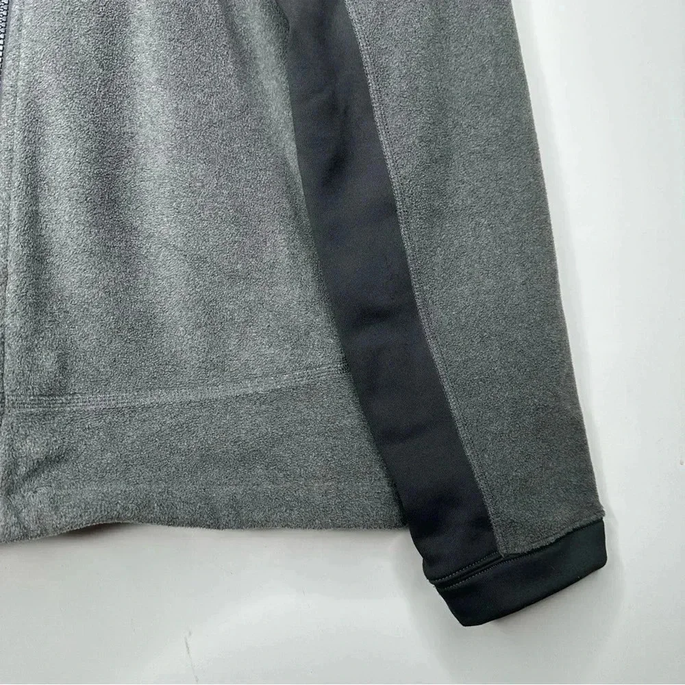 The North Face Men’s Grey/Black Zip Up Fleece Jacket Size Medium